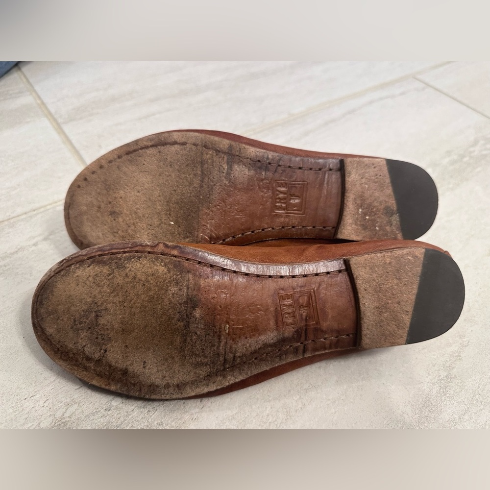 Frye Carson Leather Ballet Flat Size 6.5 - Picture 4 of 4